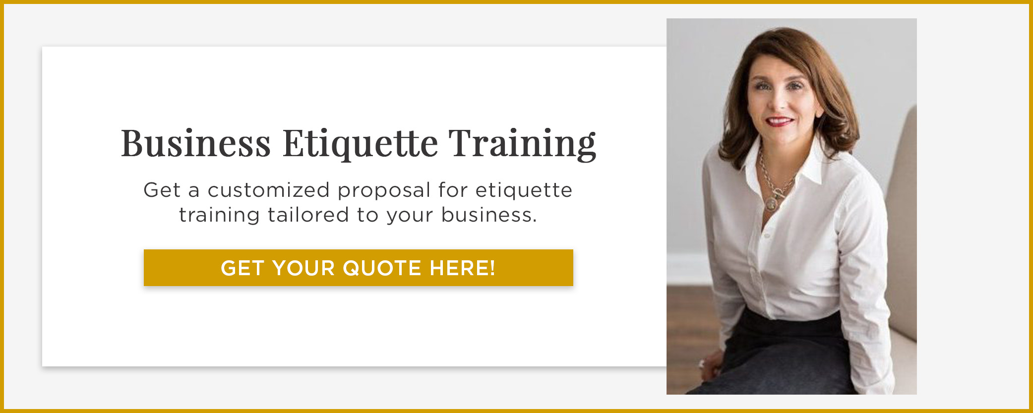 Business etiquette proposal