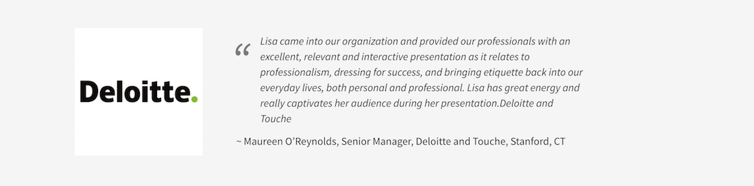 Business Etiquette Workshop